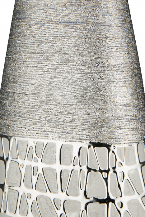 Vaza Lagos, Ceramica, Argintiu, 7x13x34.5 cm [2]