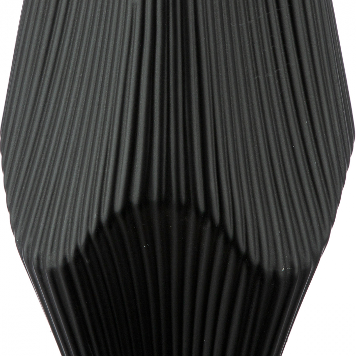 Vaza, Lamele, Ceramica, neagra, PU 1, L. 15 cm, L. 15 cm, H. 30 cm [3]