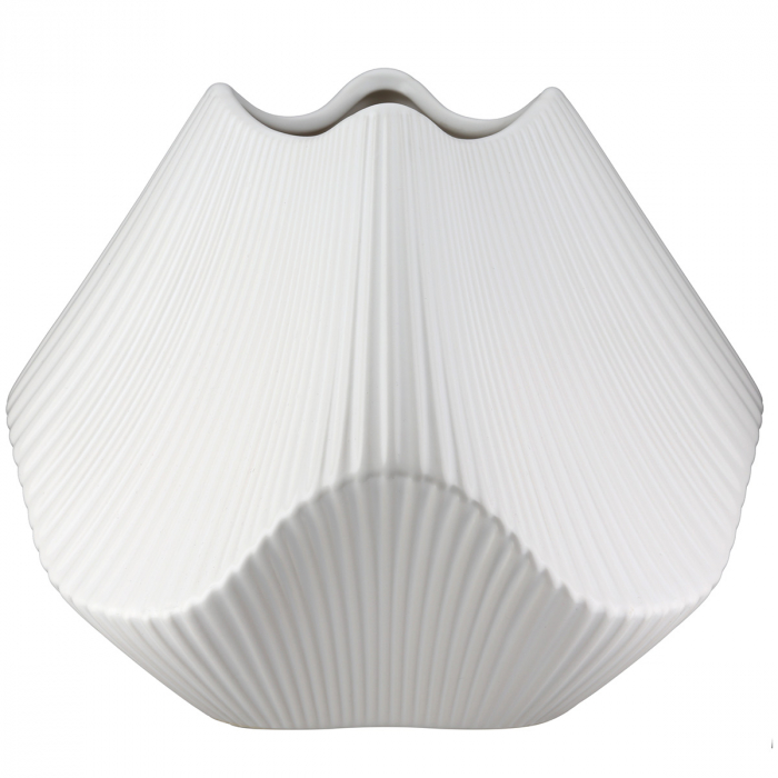 Vaza, Lapci, Ceramica, alba, PU 1, L. 22 cm, L. 22 cm, H. 18,5 cm [1]