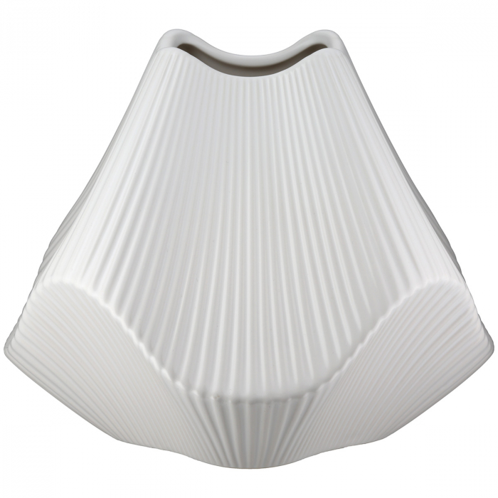 Vaza, Lapci, Ceramica, alba, PU 1, L. 22 cm, L. 22 cm, H. 18,5 cm [2]