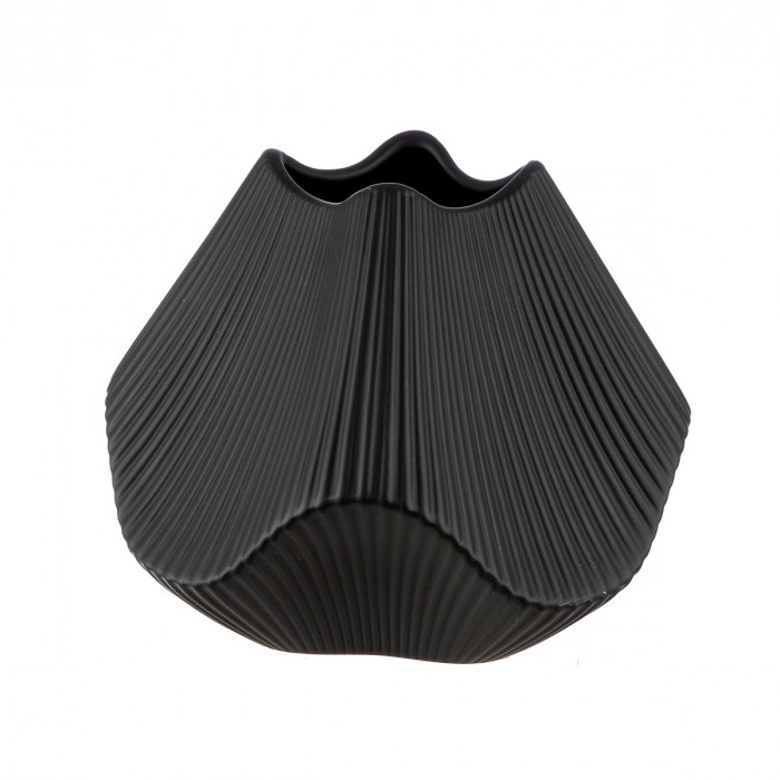 Vaza, Lapci, Ceramica, neagra, PU 1, L. 22 cm, L. 22 cm, H. 18,5 cm [1]