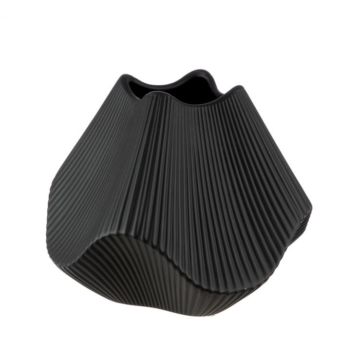 Vaza, Lapci, Ceramica, neagra, PU 1, L. 22 cm, L. 22 cm, H. 18,5 cm [2]