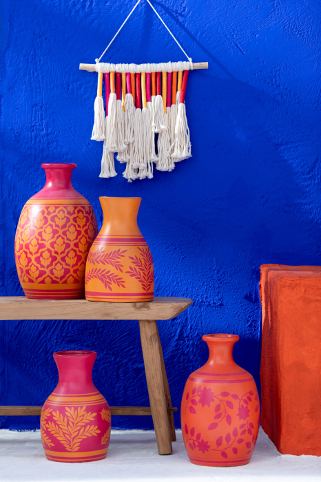 Vaza, Leaves Terracotta [1]