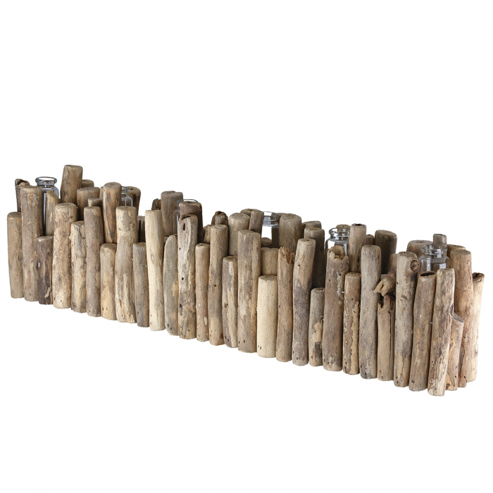 Vază, Lemn, culori naturale, PU 2, L. 8 cm, L. 53 cm, H 16 cm [1]