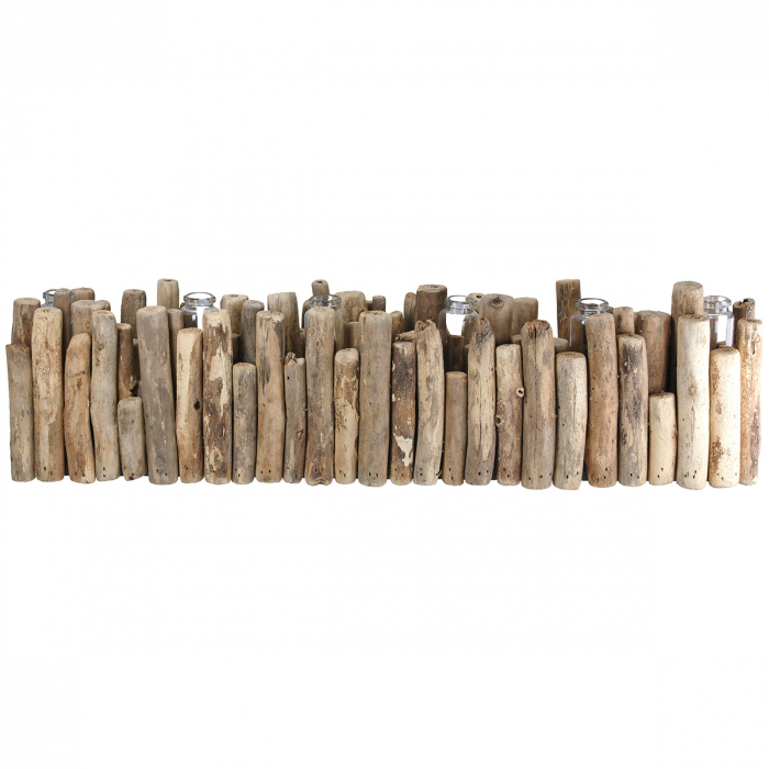 Vază, Lemn, culori naturale, PU 2, L. 8 cm, L. 53 cm, H 16 cm [3]