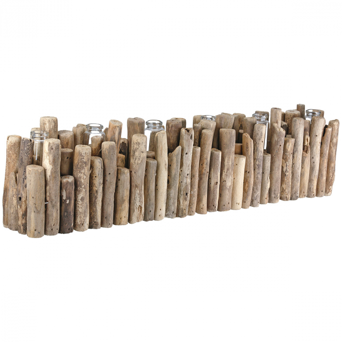 Vază, Lemn, culori naturale, PU 2, L. 8 cm, L. 53 cm, H 16 cm [2]
