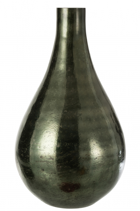 Vaza Long, Sticla, Verde, 30x30x52.5 cm