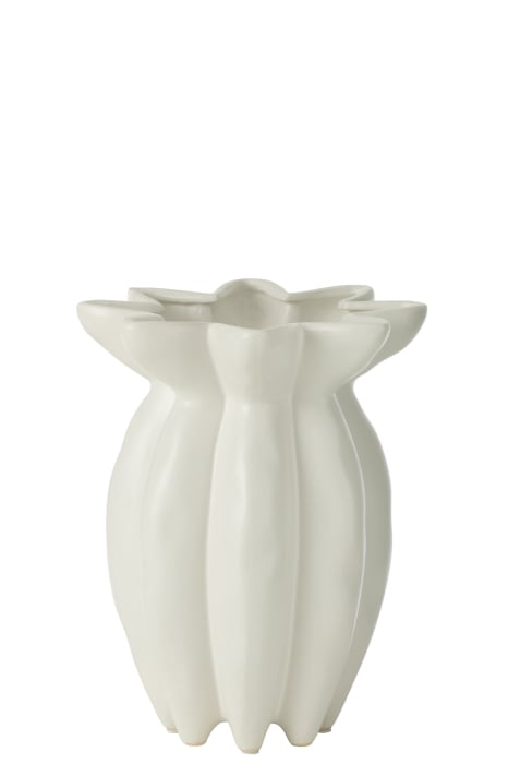 Vază, Lotus ceramică, Albă S, L 24.5| W 24.5| H 30 cm [1]