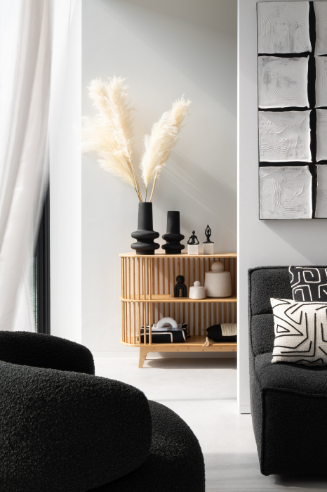 Vază, Lyra Clay Neagra S, L 18| W 18| H 32 cm [3]