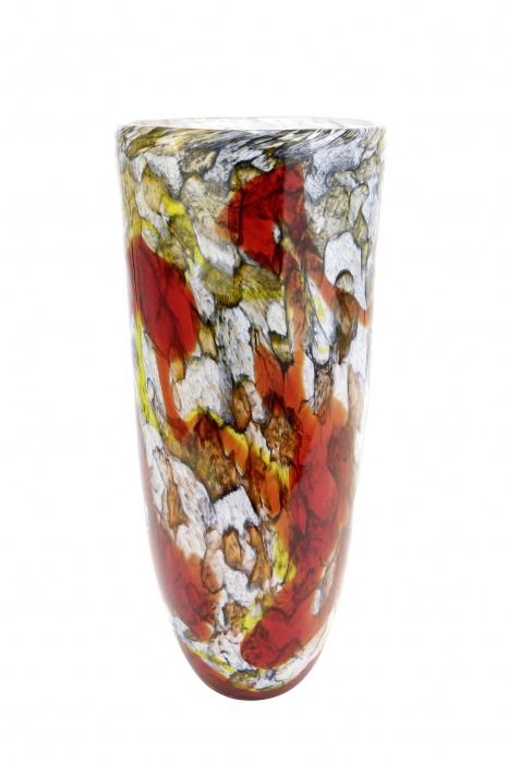 Vaza Macula, sticla, multicolor, 40.5×17 cm GILDE