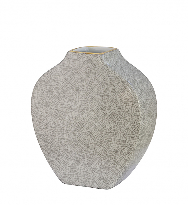 Vaza MINTA, Portelan, Gri, 6x15x17.5 cm [3]