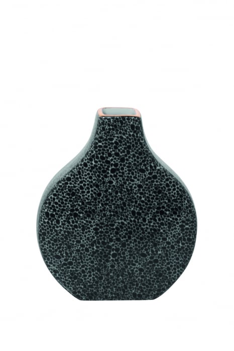 Vaza MINTA, Portelan, Negru, 19.5×23 cm FINK