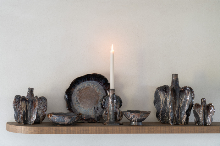 Vază, Naga ceramică, Maro/Negru M, L 18.5| W 18| H 20.5 cm [2]