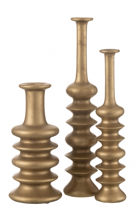 Vază, Nebu Wide ceramică, Gold, L 17.5| W 17.5| H 38 cm [2]
