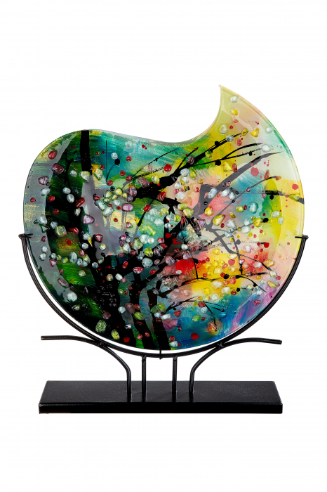 Vaza Nicosia, Sticla, Multicolor, 45x52x10 cm [2]