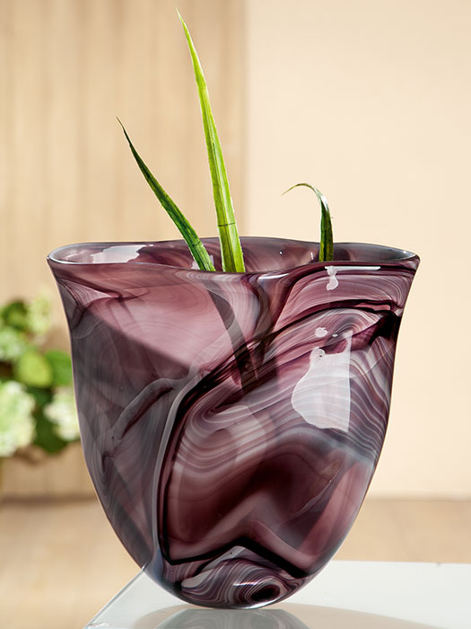 Vaza NUVOLA, sticla, 31x19x31 cm lotusland.ro