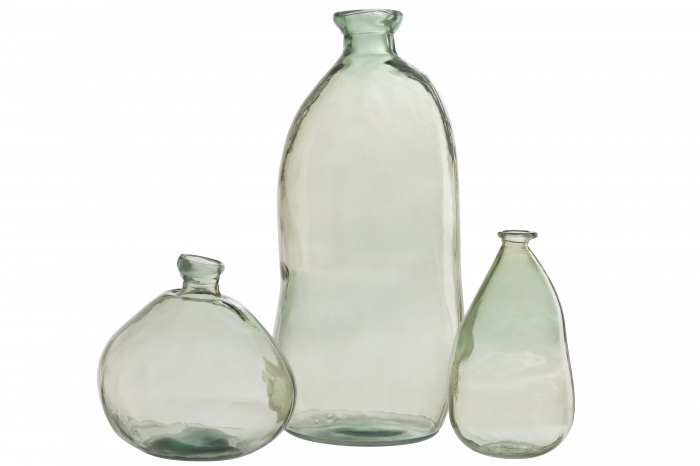 Vaza Olivia, Sticla, Verde, 33x33x73 cm [2]