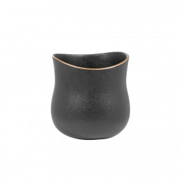 Vaza OPERA, Ceramica, Negru, 16x14.6 cm