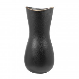 Vaza OPERA, Ceramica, Negru, 38x16 cm