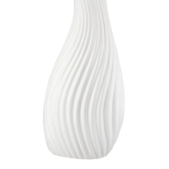 Vaza, organica, Faro, Ceramica, alba, PU 2, L. 8 cm, L. 13,5 cm, H. 40,5 cm [3]