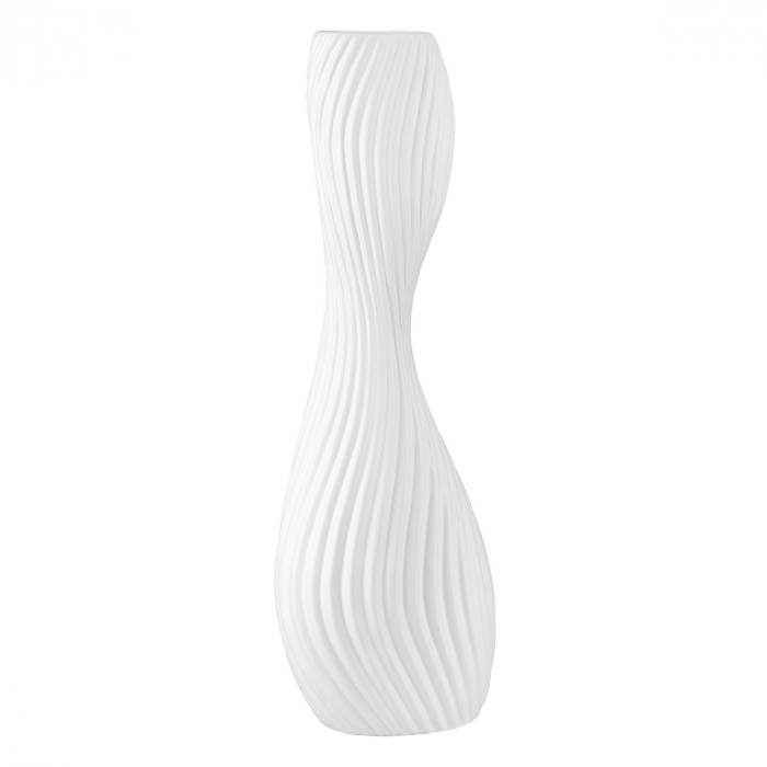 Vaza, organica, Faro, Ceramica, alba, PU 2, L. 8 cm, L. 13,5 cm, H. 40,5 cm [2]