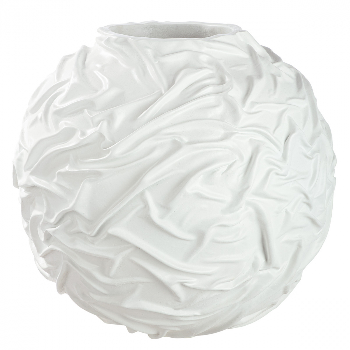 Vază, organică, rășină sintetică, albă, PU 1, H 48 cm, D 50 cm [2]