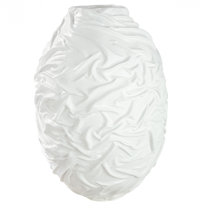 Vază, organică, rășină sintetică, albă, PU 1, H 60 cm, D 42 cm [1]