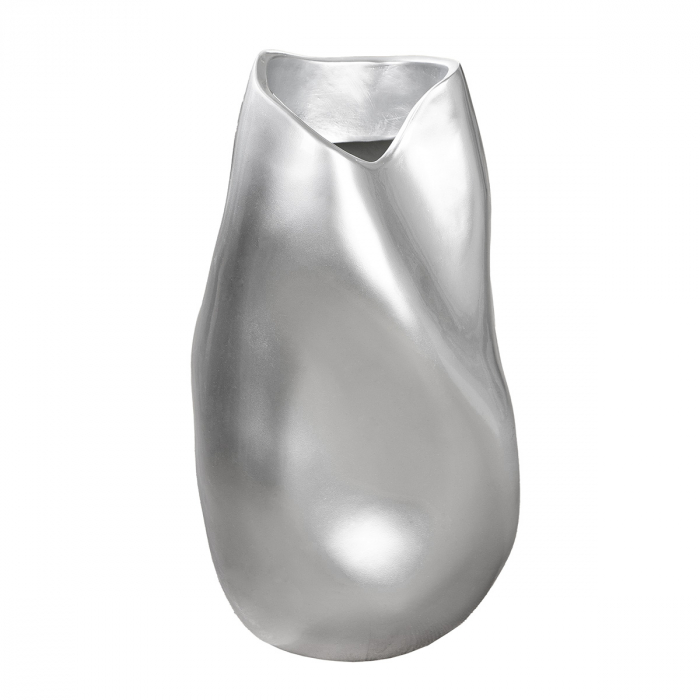 Vază, organică, rășină sintetică, argintie, PU 1, L. 27 cm, l. 29 cm, H 51 cm [1]