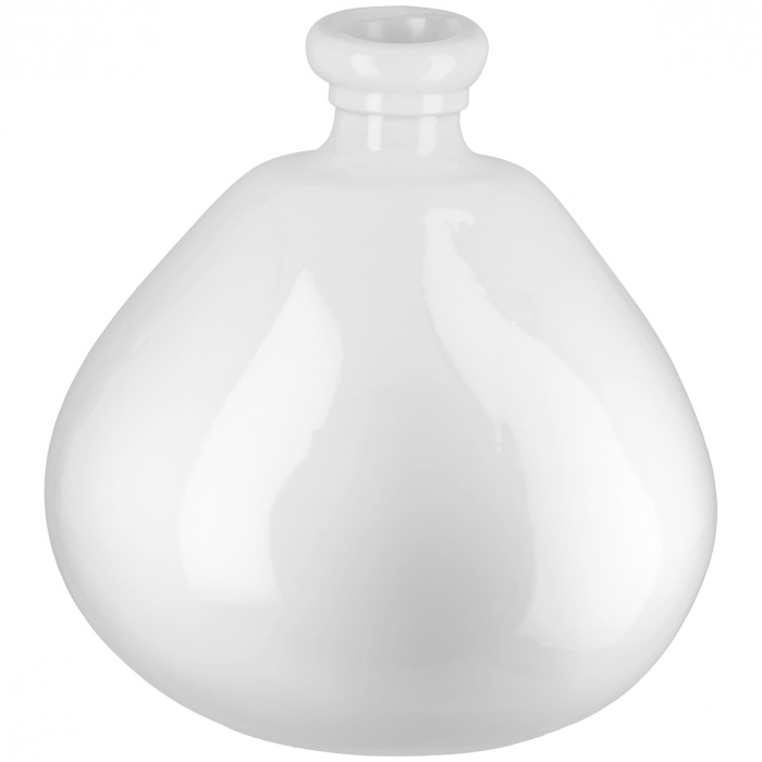 Vază, organică, sticlă, albă, PU 1, H 32 cm, D 32 cm [1]