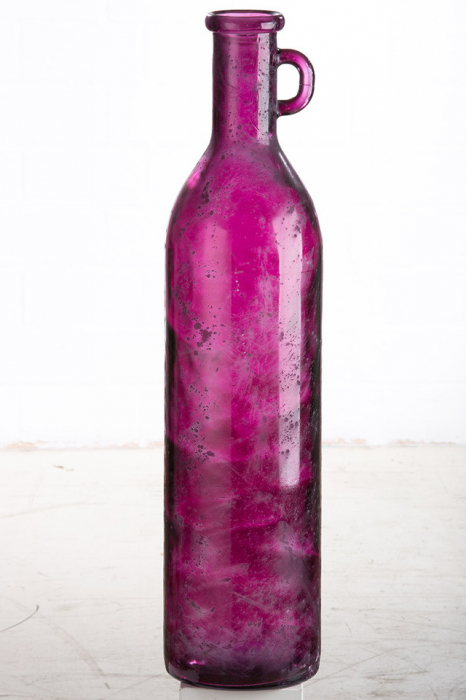 Vaza, PALIT, Sticla, Violet, 75X18 cm