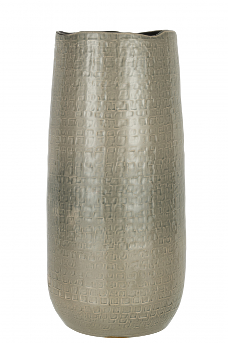 Vaza Pattern, Ceramica, Gri, 19x23x50 cm