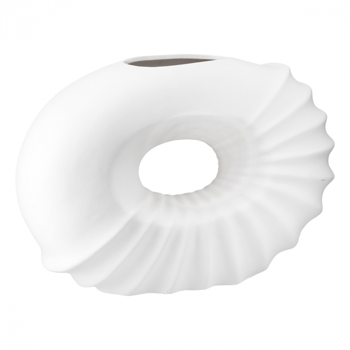 Vaza, Paula, Ceramica, alba, PU 2, L. 12 cm, L. 35 cm, H. 25 cm [2]
