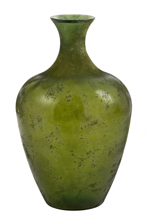 Vaza Pear, Sticla, Verde, 39.5x39.5x65 cm