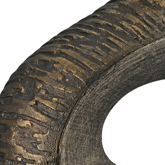 Vază perforată, Ceramică, antracit, auriu, PU 4, L. 8 cm, l. 26 cm, H 21 cm [4]