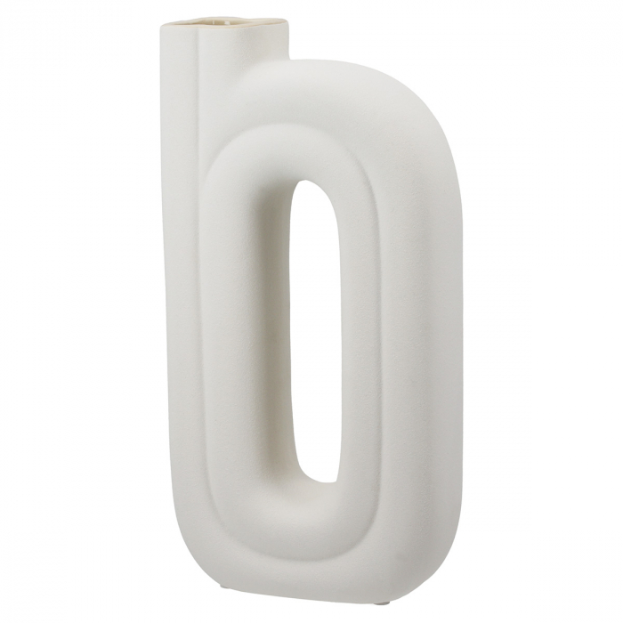 Vaza perforata, Oslo, Ceramica, alba, PU 3, L. 7,5 cm, L. 16,5 cm, H. 33 cm [1]