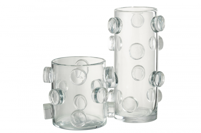 Vază, Pietricele Sticlă, Transparenta M, L 18| W 18| H 36 cm [2]