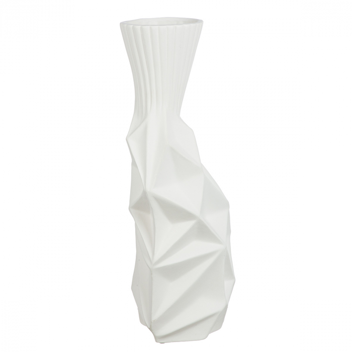 Vaza, Pisa, Ceramica, alba, PU 2, L. 15 cm, L. 18,5 cm, H. 44 cm [2]