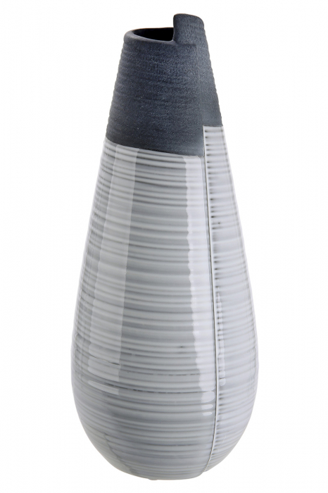 Vaza Porto, ceramica, gri, 15x35x15 cm [2]