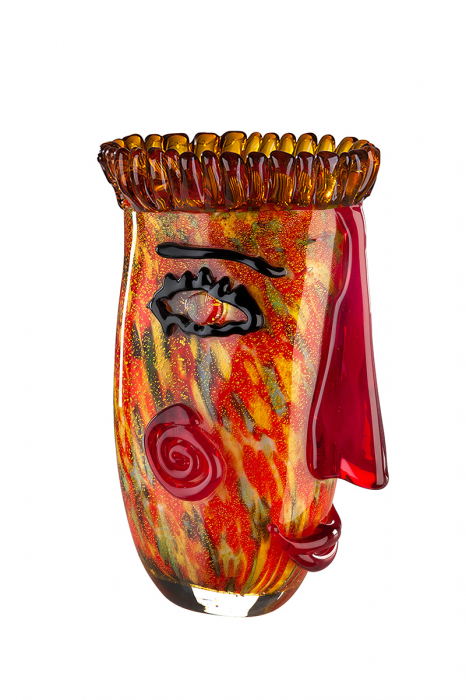 Vaza Punki, Sticla, Multicolor, 21x30x13 cm [2]