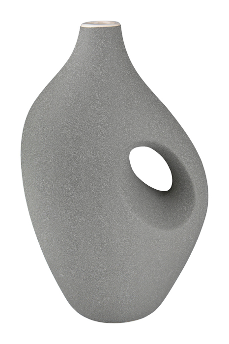 Vaza, "Radon", Ceramica, bej, gri, PU 2, 2 asortate, L. 11 cm, l. 18 cm, H 28,5 cm [1]