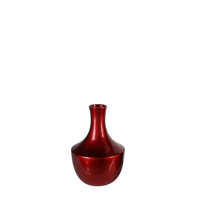 Vaza RED, ceramica glazurata, rosu, 30 cm GILDE imagine 2022 by aka-home.ro