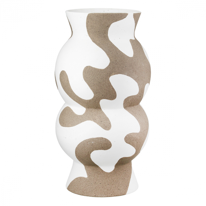 Vaza, rotunda, Areno, Ceramica, gri, alb, PU 1, H. 35 cm, D. 18 cm [2]