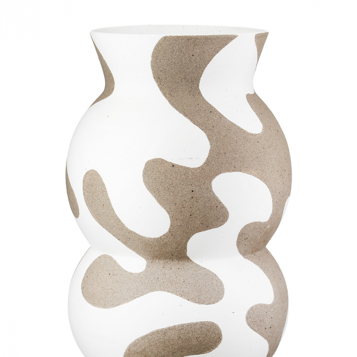 Vaza, rotunda, Areno, Ceramica, gri, alb, PU 1, H. 35 cm, D. 18 cm [3]