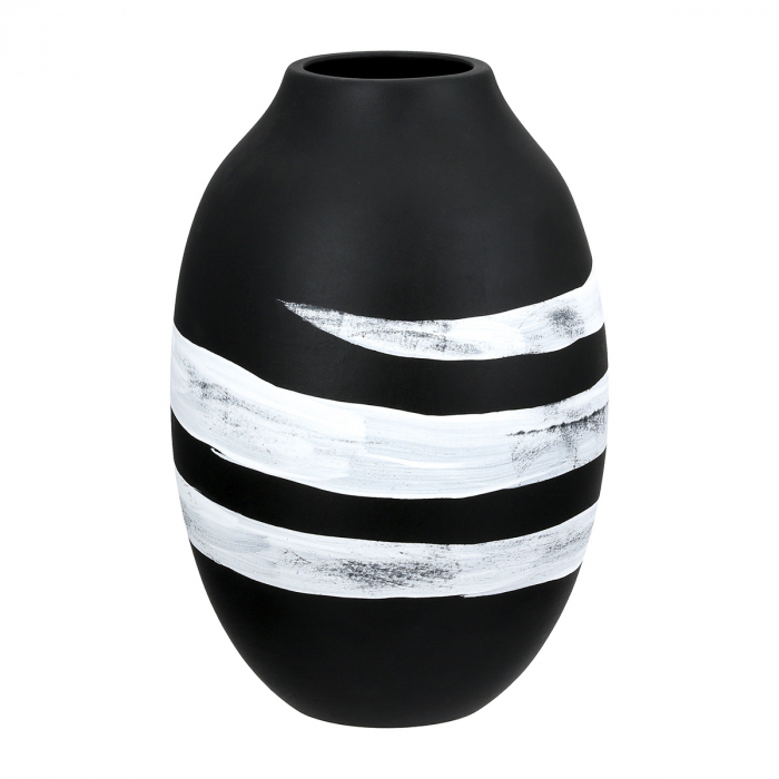 Vaza, rotunda, Escovus, Ceramica, neagra, PU 3, H. 21 cm, D. 14 cm [2]