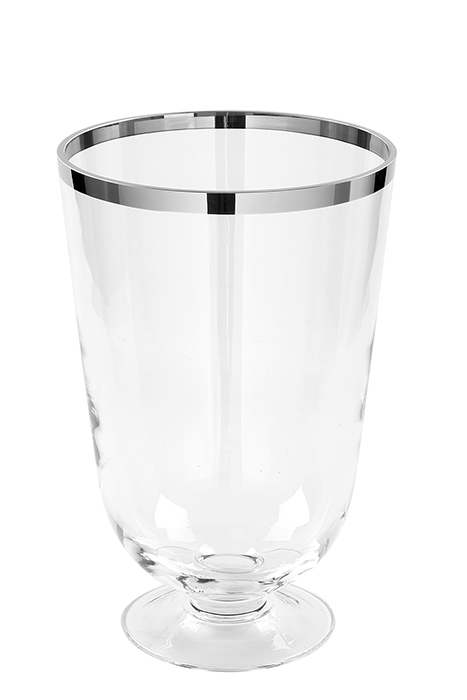 Vaza ROYAL, sticla/fir de platina, 30 x 20 cm [2]