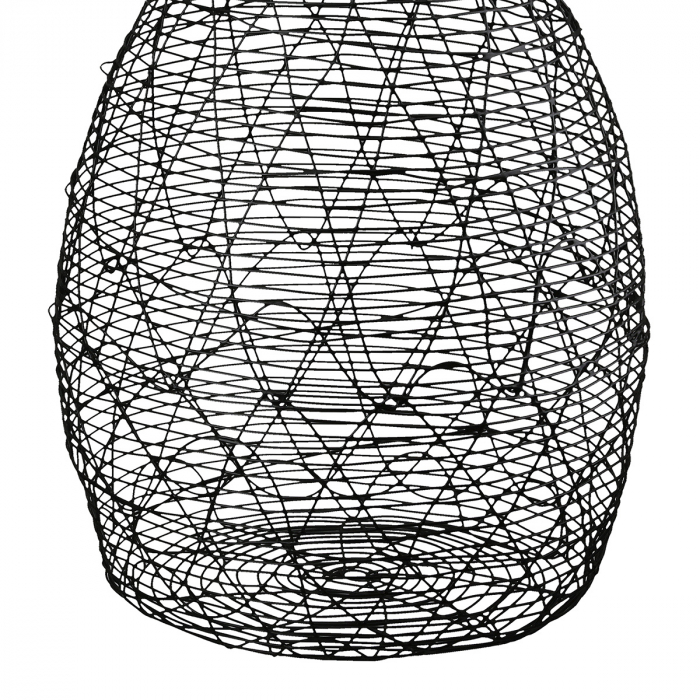 Vază, Sârmă, Metal, negru, PU 2, H. 33 cm, D. 22 cm [4]