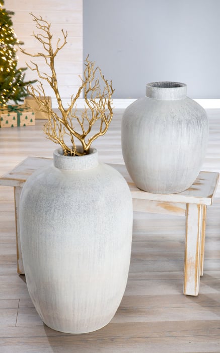 Vaza, SILVA, Ceramica, Alb mat, 35X31 cm