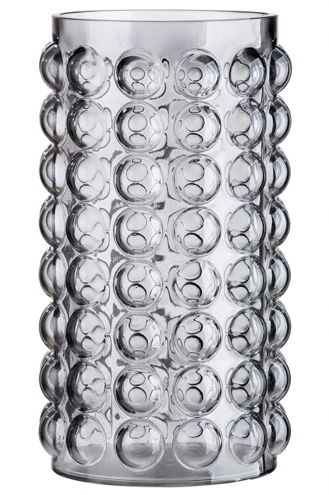 Vaza Smoky, Sticla, Transparent, 28x16 cm [2]