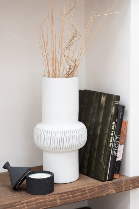 Vaza, Sticla, Alb , 20.5x20.5x40 [4]