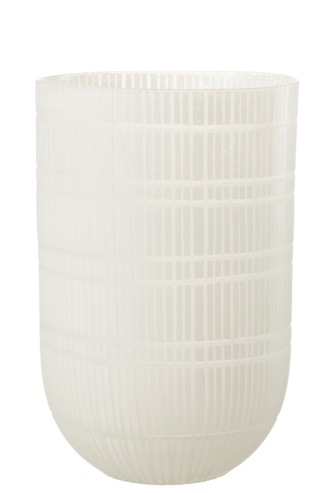 Vaza, Sticla, Alb , 24x24x36 [2]